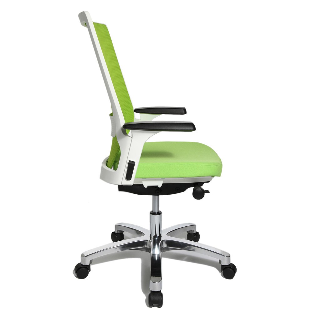 N° de l'image du produit 4 : Chaise de bureau pivotante Topstar® autosynchrone, dossier en mesh, verte