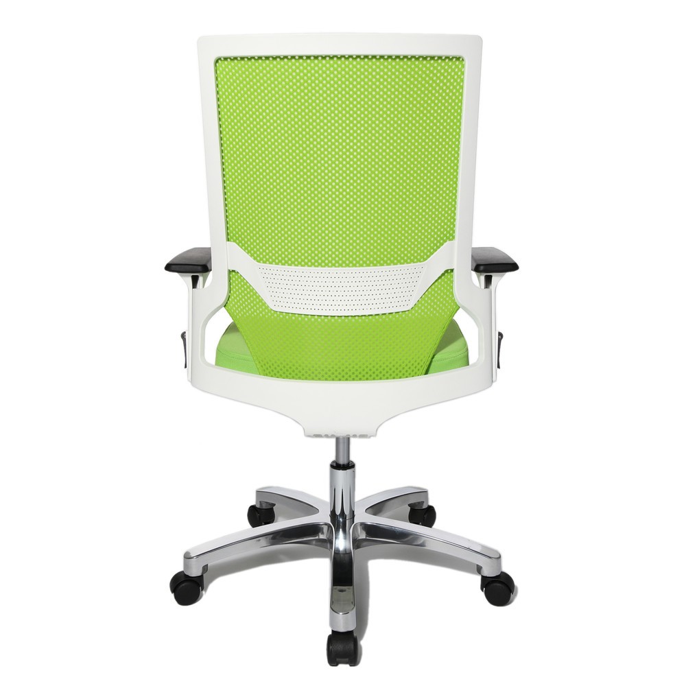 N° de l'image du produit 5 : Chaise de bureau pivotante Topstar® autosynchrone, dossier en mesh, verte