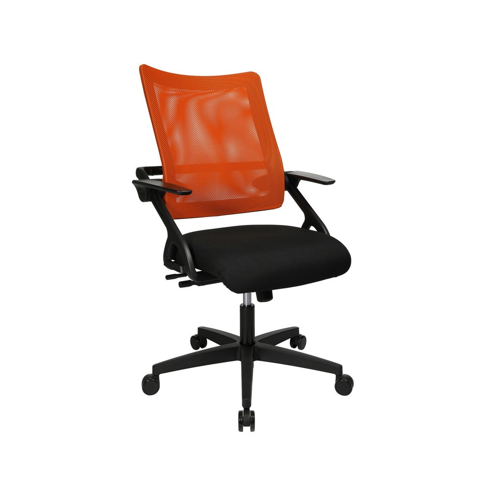 Numéro de l'image du produit 1: Chaise de bureau pivotante Topstar® New S’move, noire et orange