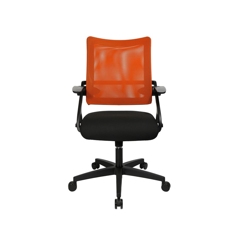 Numéro de l'image du produit 2: Chaise de bureau pivotante Topstar® New S’move, noire et orange