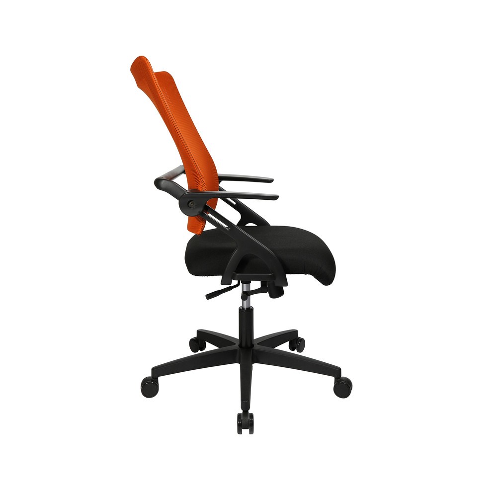 Numéro de l'image du produit 4: Chaise de bureau pivotante Topstar® New S’move, noire et orange