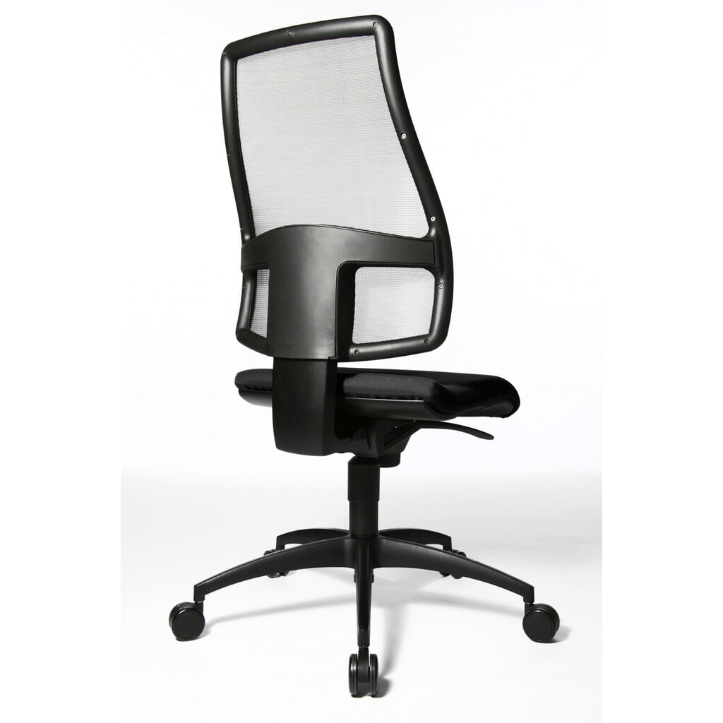 N° de l'image du produit 3 : Chaise de bureau pivotante Topstar® Syncro, dossier en mesh respirant, noire