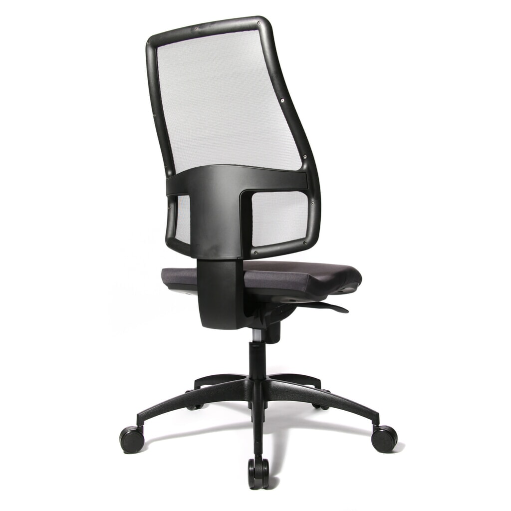 Chaise de bureau pivotante Topstar® Syncro, dossier en mesh respirant, anthracite N° de l'image du produit 3 : Chaise de bureau pivotante Topstar® Syncro, dossier en mesh respirant, anthracite