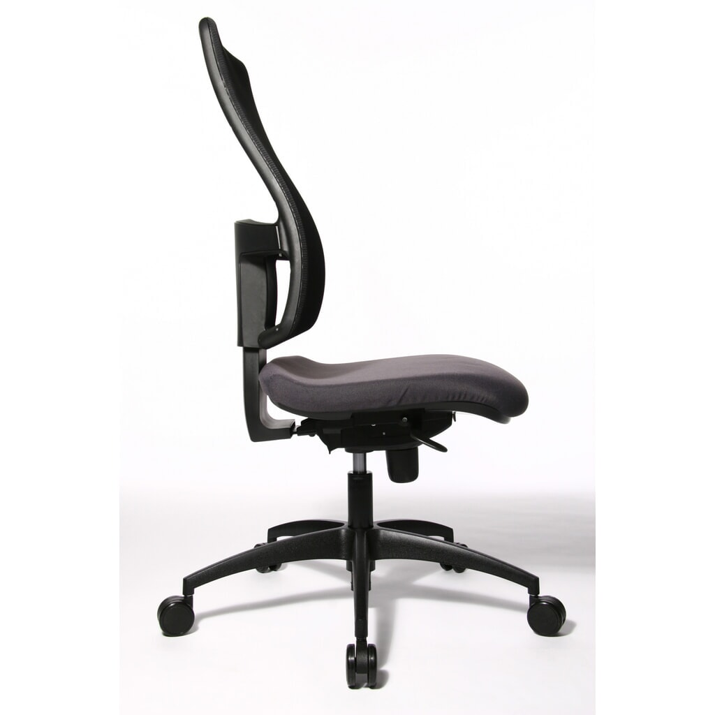 N° de l'image du produit 4 : Chaise de bureau pivotante Topstar® Syncro, dossier en mesh respirant, anthracite