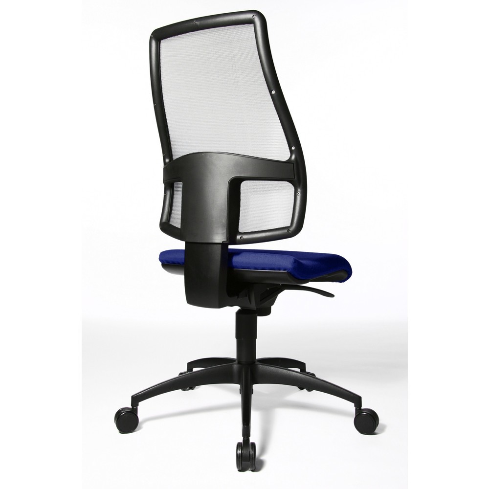 Numéro de l'image du produit 3: Chaise de bureau pivotante Topstar® Syncro, dossier en mesh respirant, bleu royal