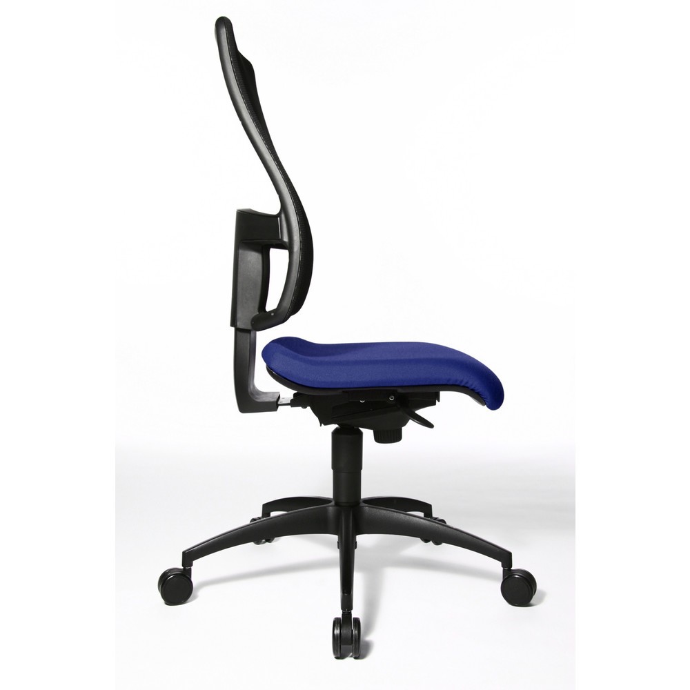 Numéro de l'image du produit 4: Chaise de bureau pivotante Topstar® Syncro, dossier en mesh respirant, bleu royal