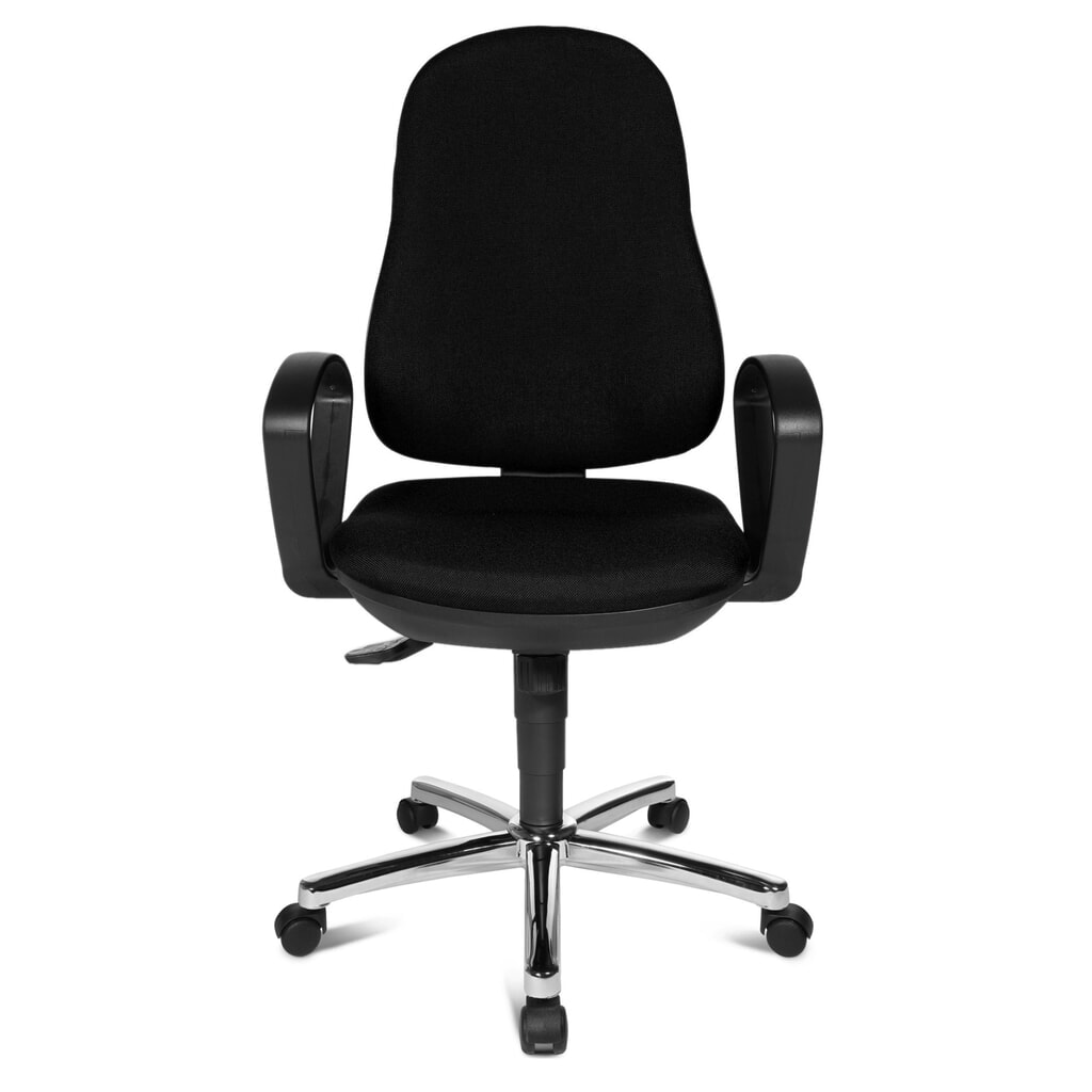 Chaise de bureau pivotante Topstar® Syncro-Steel II, dossier rembourré, noir Illustration du produit: Chaise de bureau pivotante Topstar® Syncro-Steel II, dossier rembourré, noir