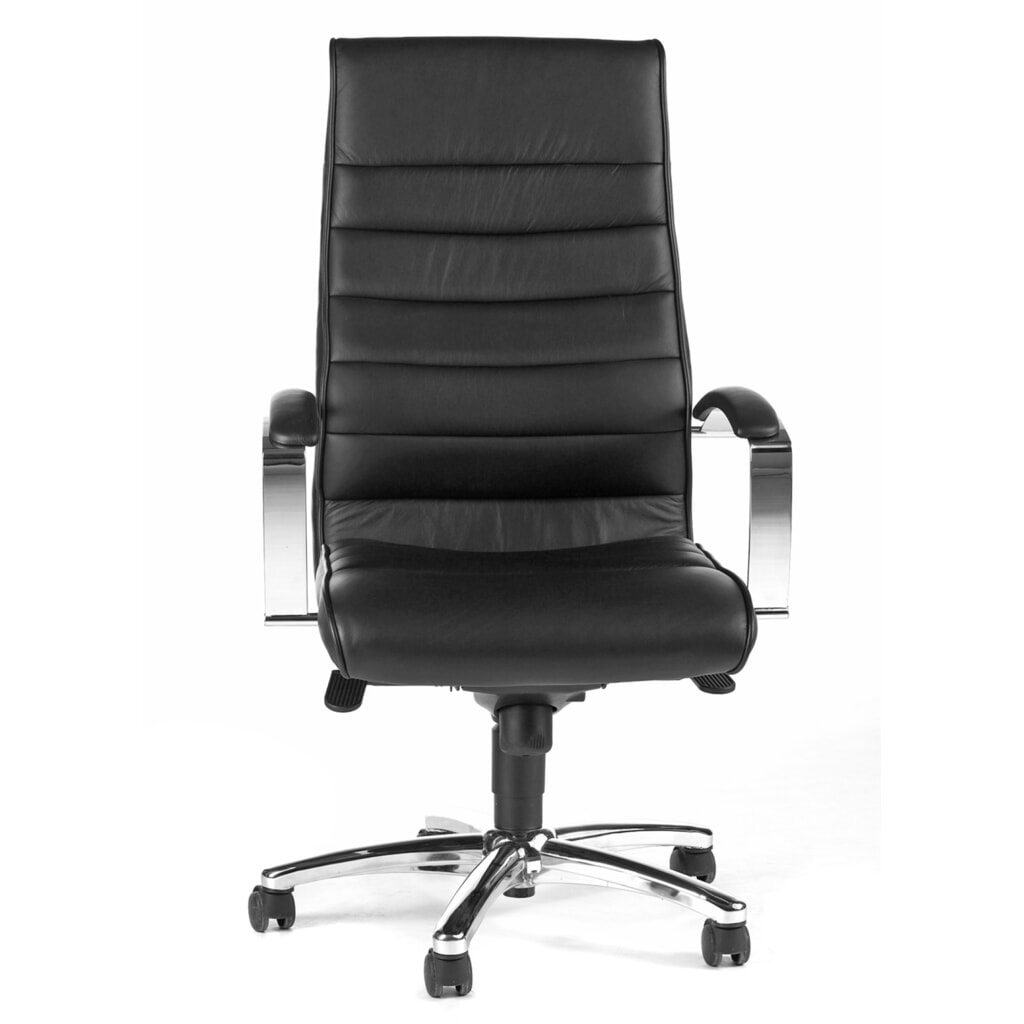 Illustration du produit: Chaise de bureau pivotante Topstar® TD LUX 10, mécanisme de basculement Chefsessel, accoudoirs inclus, noire