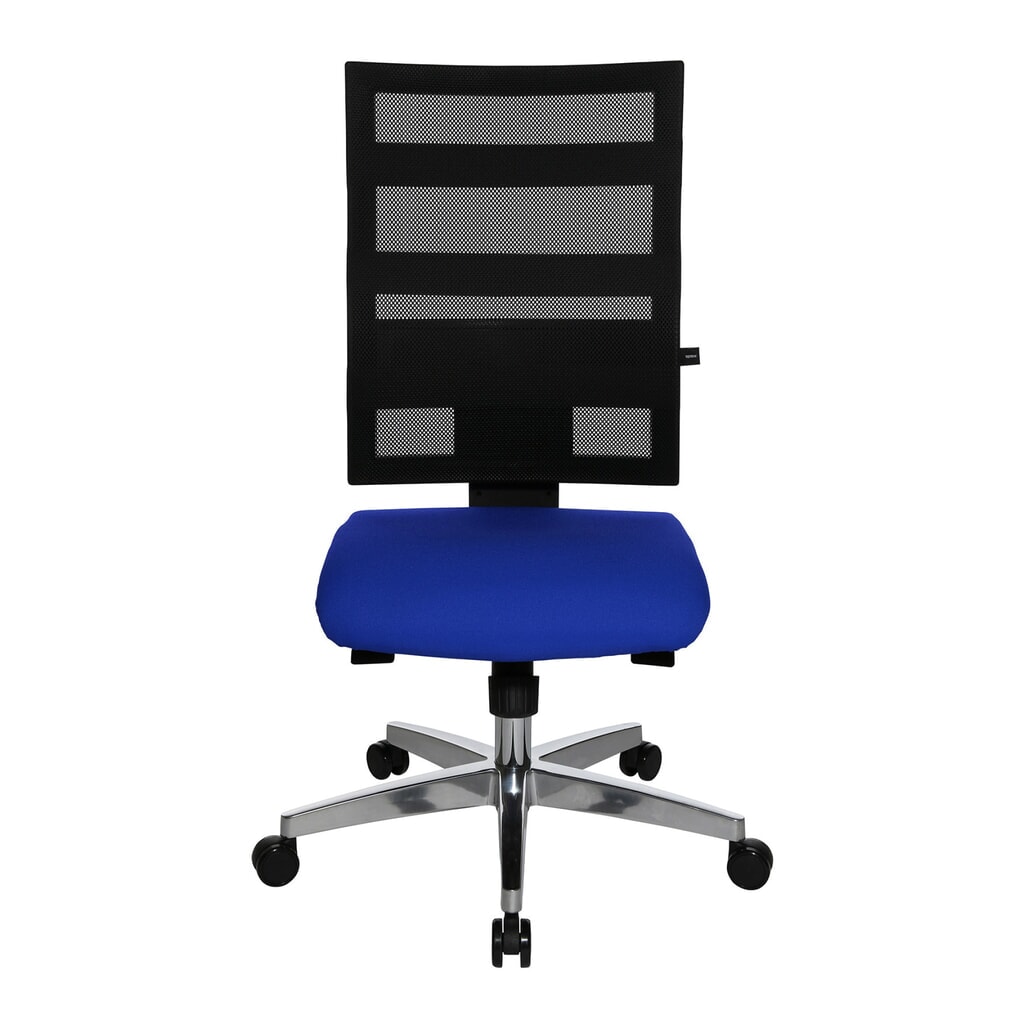 Illustration du produit: Chaise de bureau pivotante Topstar® X-Pander, dossier en mesh, fonction Fitness, bleu
