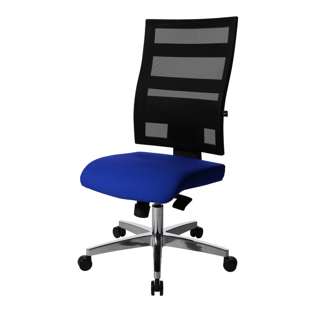 Numéro de l'image du produit 2: Chaise de bureau pivotante Topstar® X-Pander, dossier en mesh, fonction Fitness, bleu
