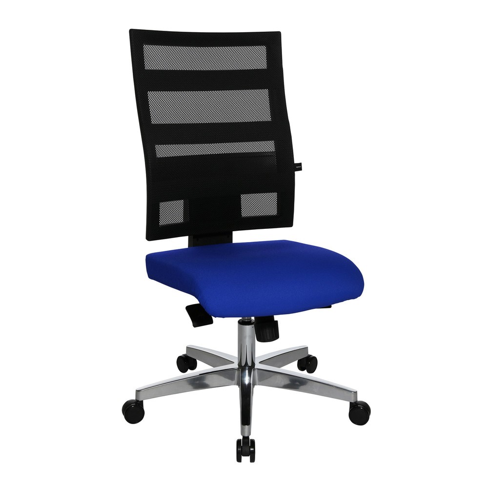 Numéro de l'image du produit 6: Chaise de bureau pivotante Topstar® X-Pander, dossier en mesh, fonction Fitness, bleu