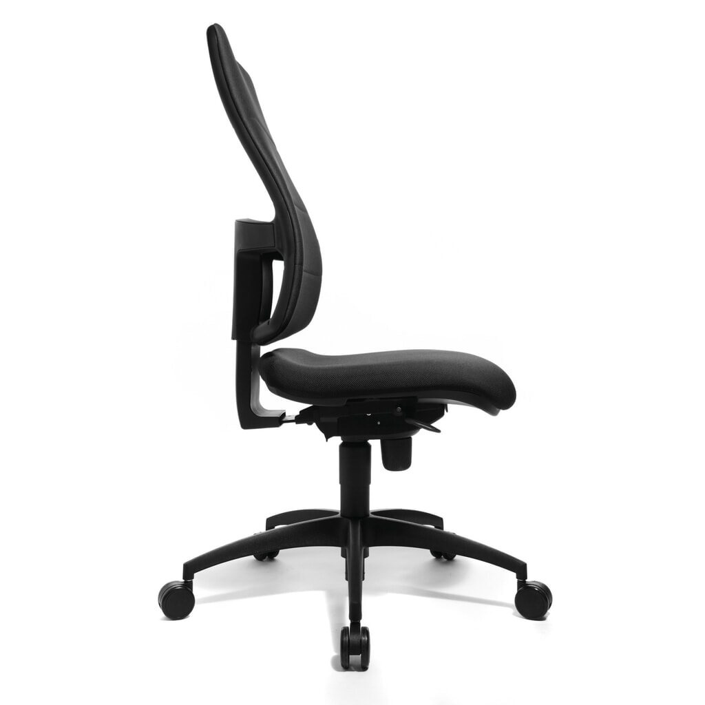 N° de l'image du produit 2 : Chaise de bureau pivotante Topstar® Syncro, dossier rembourré, siège ergonomique ménageant les disques intervertébraux, anthracite