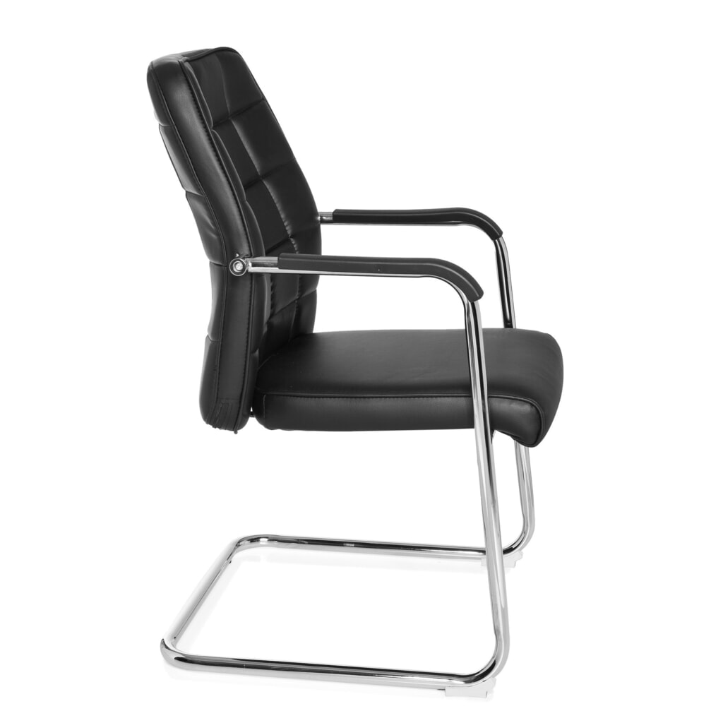 N° de l'image du produit 3 : Chaise de conférence / fauteuil suspendu hjh OFFICE FLEXO V PU, noir
