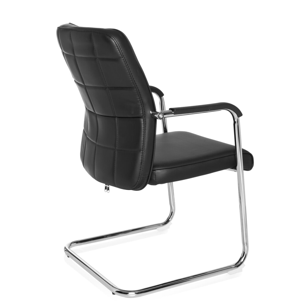 Chaise de conférence / fauteuil suspendu hjh OFFICE FLEXO V PU, noir N° de l'image du produit 4 : Chaise de conférence / fauteuil suspendu hjh OFFICE FLEXO V PU, noir