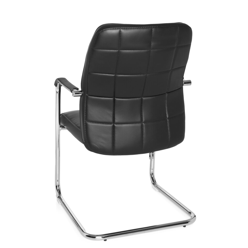 Chaise de conférence / fauteuil suspendu hjh OFFICE FLEXO V PU, noir N° de l'image du produit 7 : Chaise de conférence / fauteuil suspendu hjh OFFICE FLEXO V PU, noir