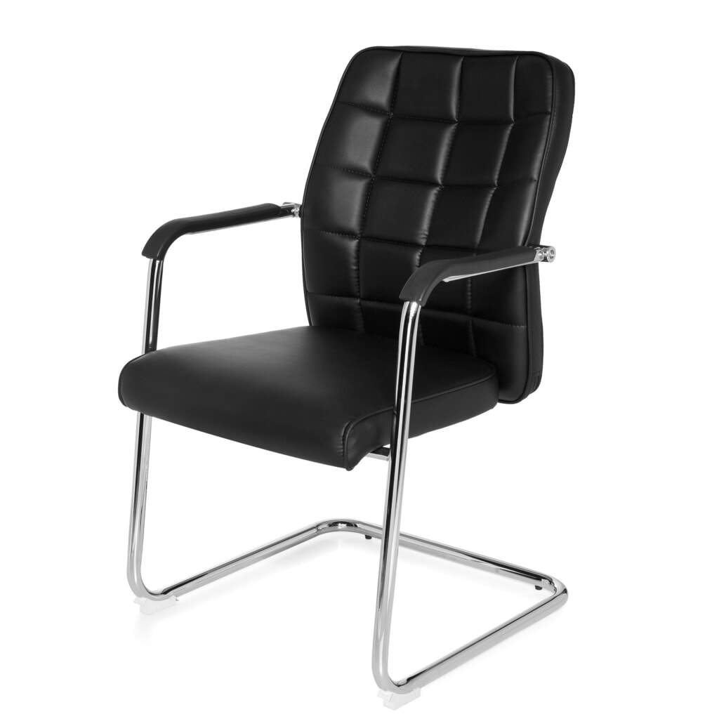Chaise de conférence / fauteuil suspendu hjh OFFICE FLEXO V PU, noir N° de l'image du produit 10 : Chaise de conférence / fauteuil suspendu hjh OFFICE FLEXO V PU, noir