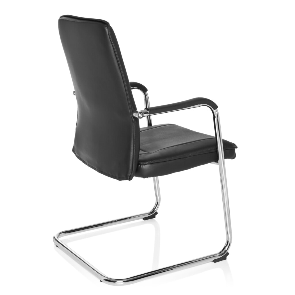 Chaise de conférence / chaise-visiteur hjh OFFICE TILA V PU, noir N° de l'image du produit 4 : Chaise de conférence / chaise-visiteur hjh OFFICE TILA V PU, noir