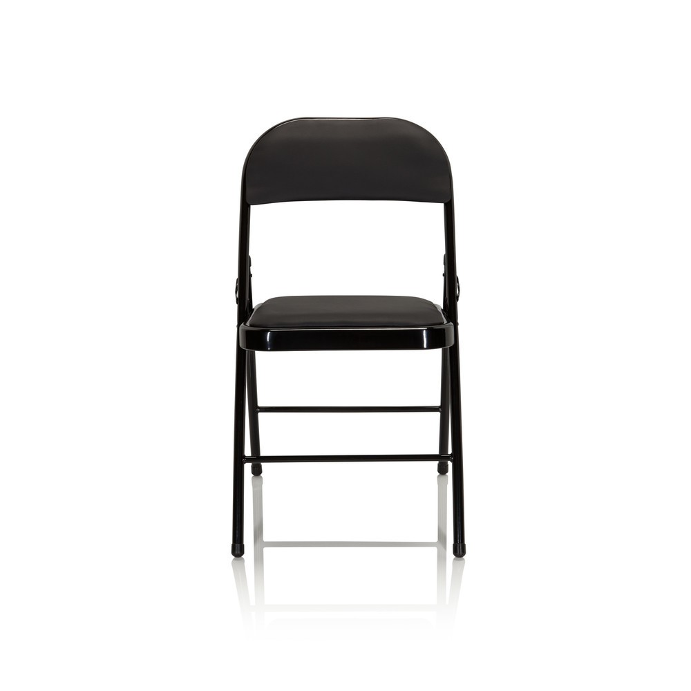 Numéro de l'image du produit 1: Chaise de conférence / chaise-visiteur / chaise pliante hjh OFFICE BANDA V PU, noir
