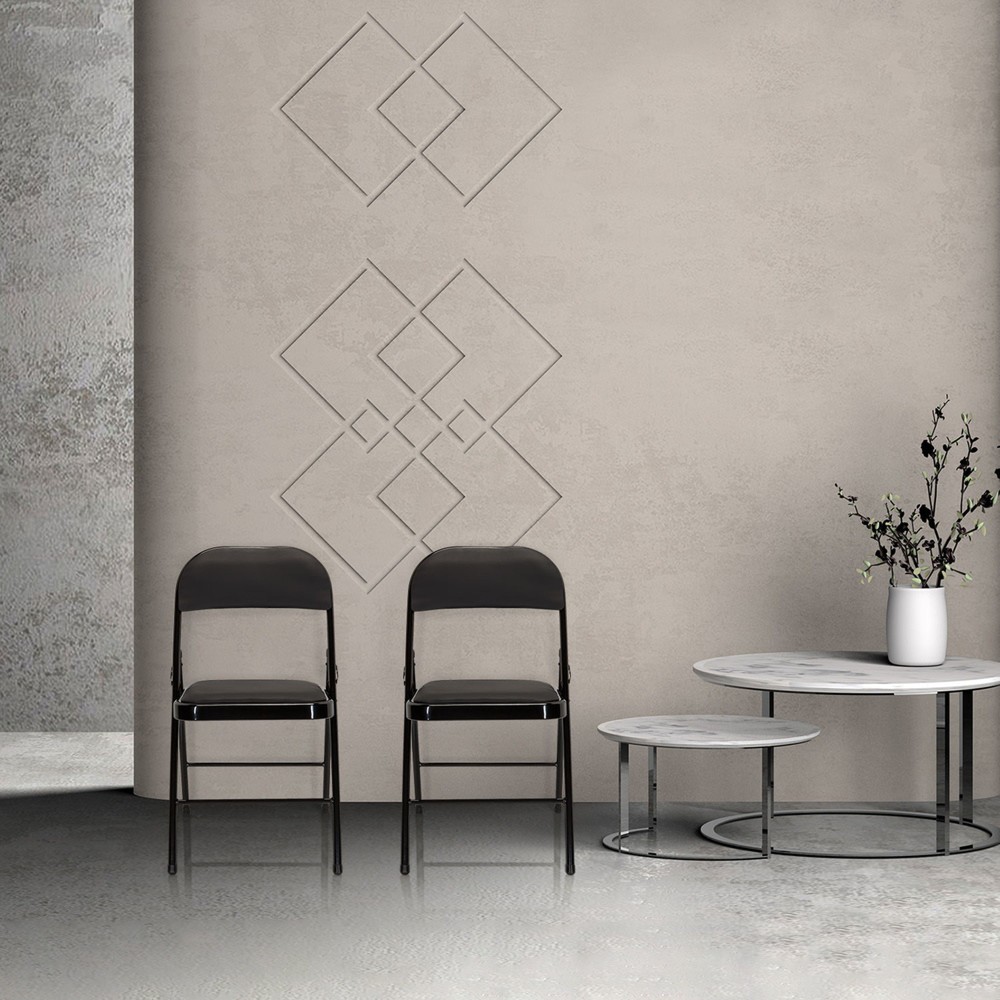 Numéro de l'image du produit 6: Chaise de conférence / chaise-visiteur / chaise pliante hjh OFFICE BANDA V PU, noir