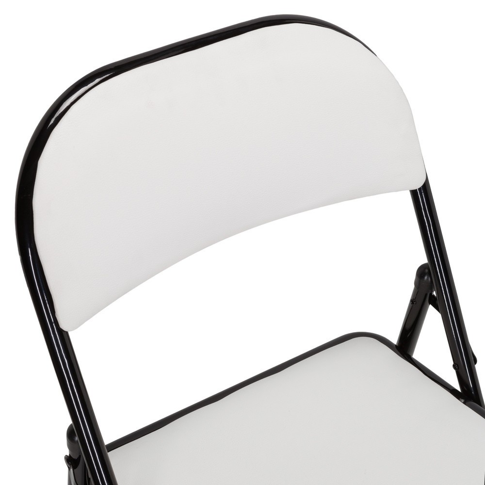 N° de l'image du produit 4 : Chaise de conférence / chaise-visiteur / chaise pliante hjh OFFICE TUDELA PU, blanc