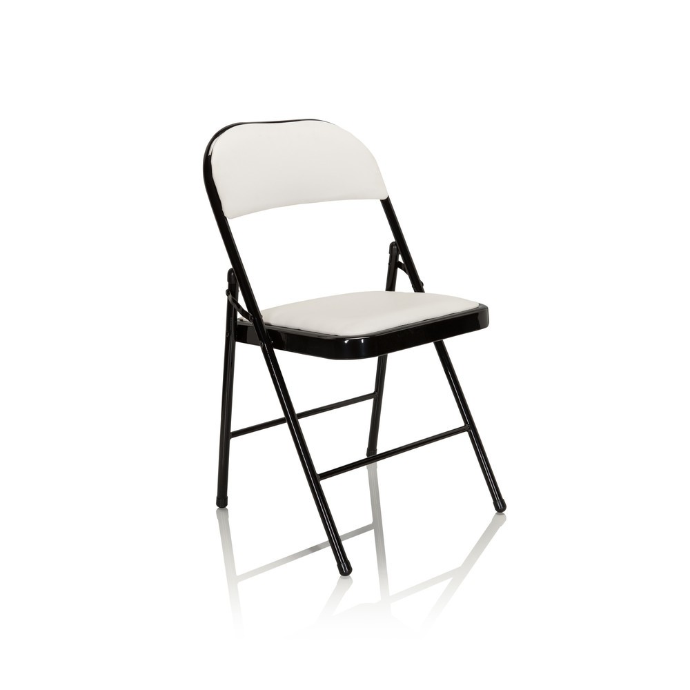 N° de l'image du produit 9 : Chaise de conférence / chaise-visiteur / chaise pliante hjh OFFICE TUDELA PU, blanc