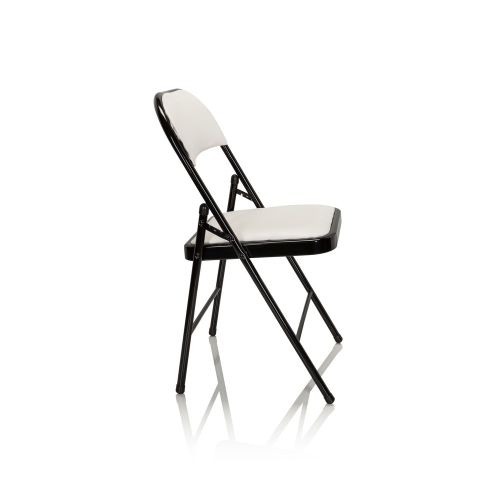 N° de l'image du produit 10 : Chaise de conférence / chaise-visiteur / chaise pliante hjh OFFICE TUDELA PU, blanc