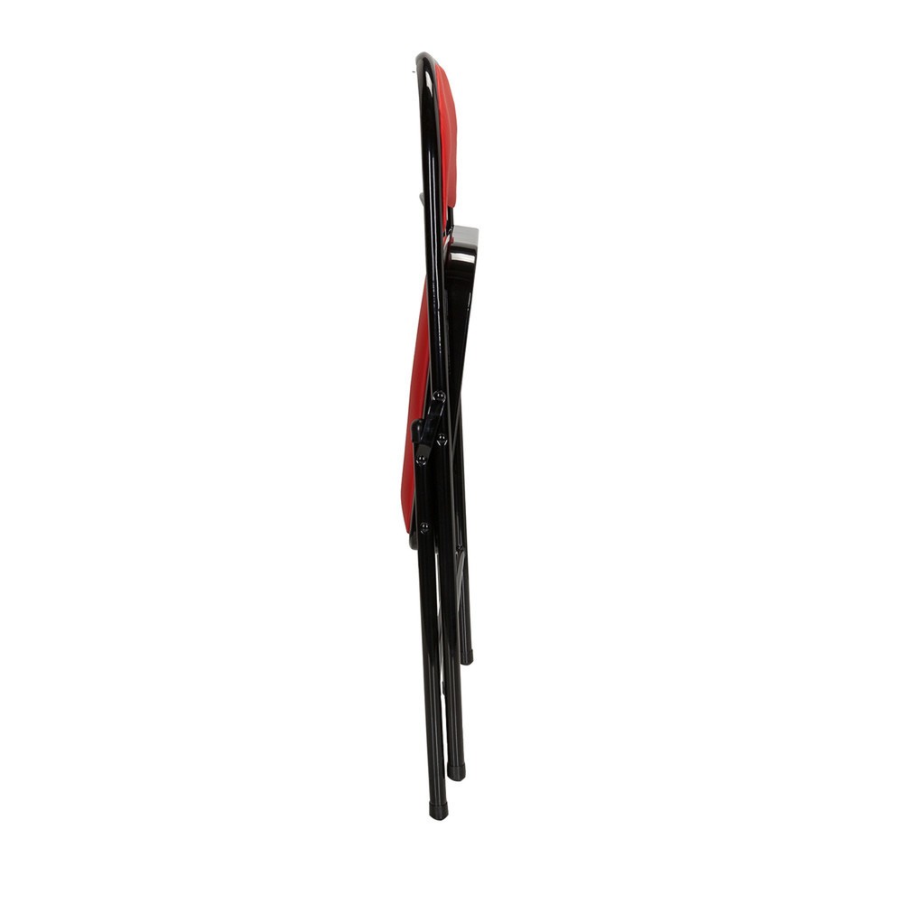 N° de l'image du produit 3 : Chaise de conférence / chaise-visiteur / chaise pliante hjh OFFICE BANDA V PU, rouge