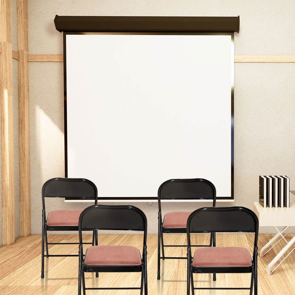 Numéro de l'image du produit 8: Chaise de conférence / chaise-visiteur / chaise pliante hjh OFFICE TUDELA I velours, rose