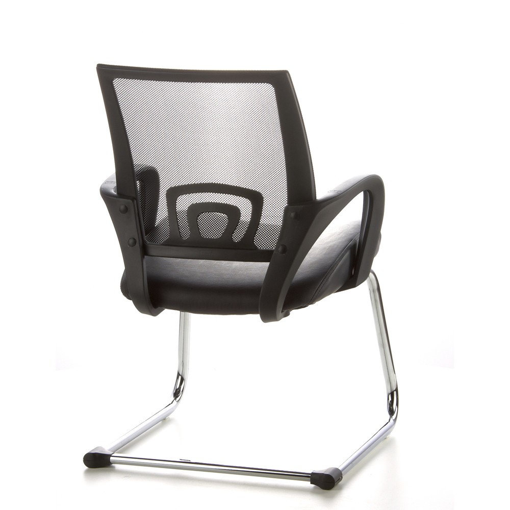 Numéro de l'image du produit 6: Chaise de conférence / fauteuil suspendu hjh OFFICE VISTO NET V maille, noir chromé