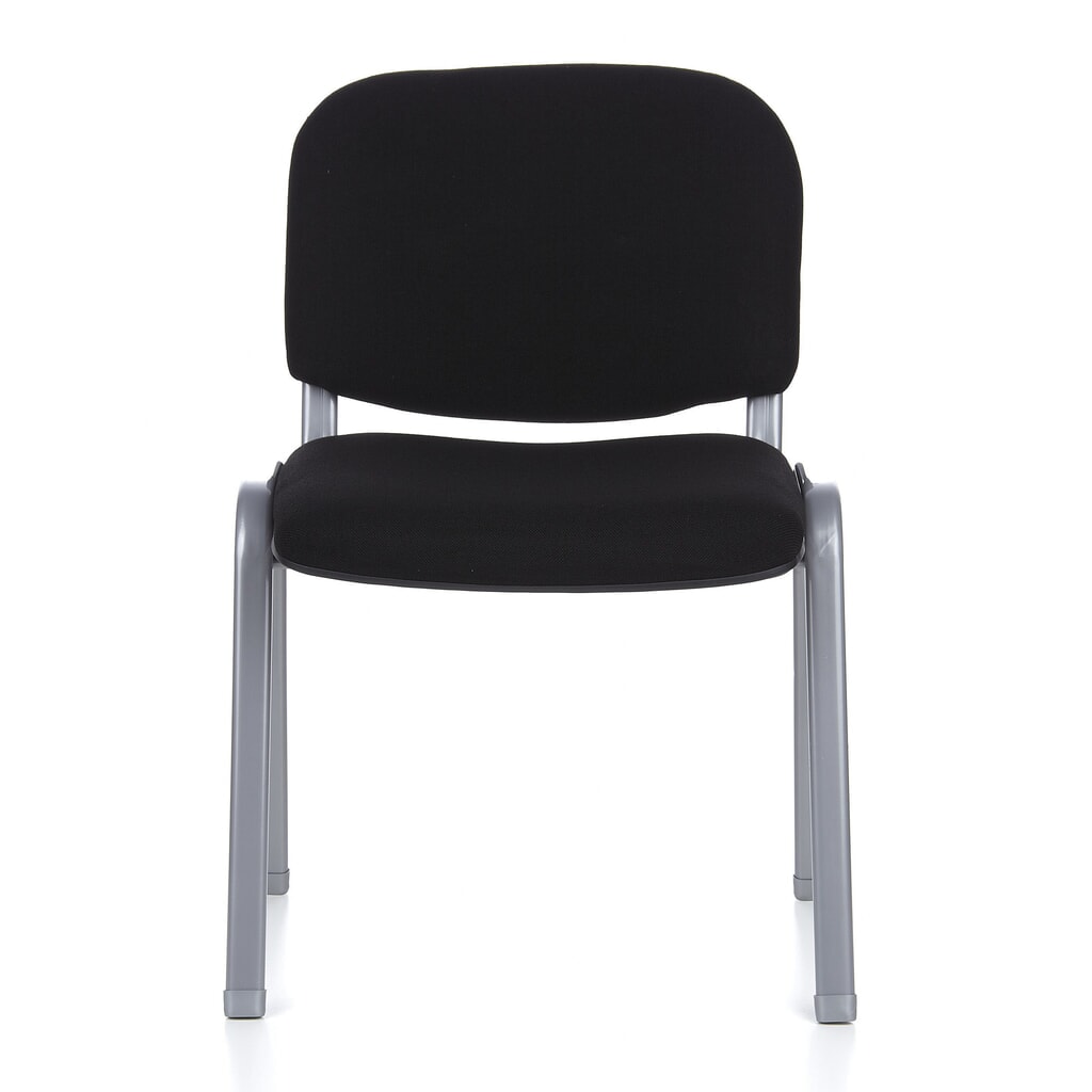 Chaise de réunion / chaise-visiteur hjh OFFICE / XT 600, noir/argenté N° de l'image du produit 1 : Chaise de réunion / chaise-visiteur hjh OFFICE / XT 600, noir/argenté