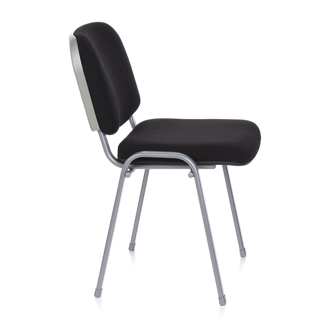 Chaise de réunion / chaise-visiteur hjh OFFICE / XT 600, noir/argenté N° de l'image du produit 4 : Chaise de réunion / chaise-visiteur hjh OFFICE / XT 600, noir/argenté
