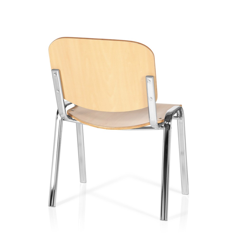 Numéro de l'image du produit 6: Chaise de conférence / chaise-visiteur hjh OFFICE XT 600, chromé/hêtre