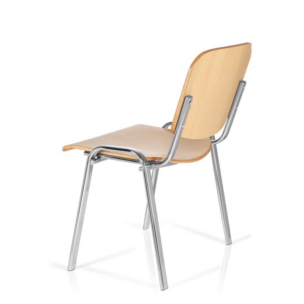 Numéro de l'image du produit 8: Chaise de conférence / chaise-visiteur hjh OFFICE XT 600, chromé/hêtre