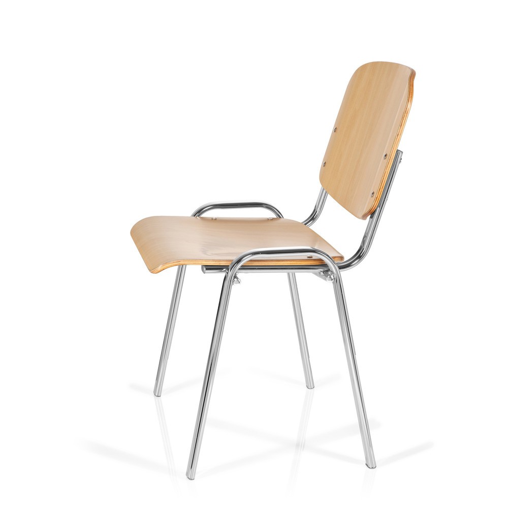 Numéro de l'image du produit 9: Chaise de conférence / chaise-visiteur hjh OFFICE XT 600, chromé/hêtre