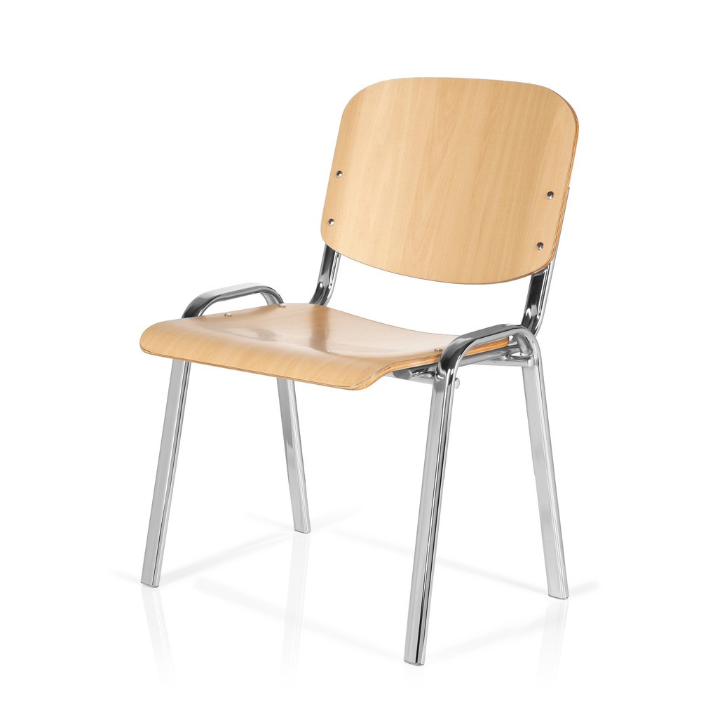 Numéro de l'image du produit 10: Chaise de conférence / chaise-visiteur hjh OFFICE XT 600, chromé/hêtre