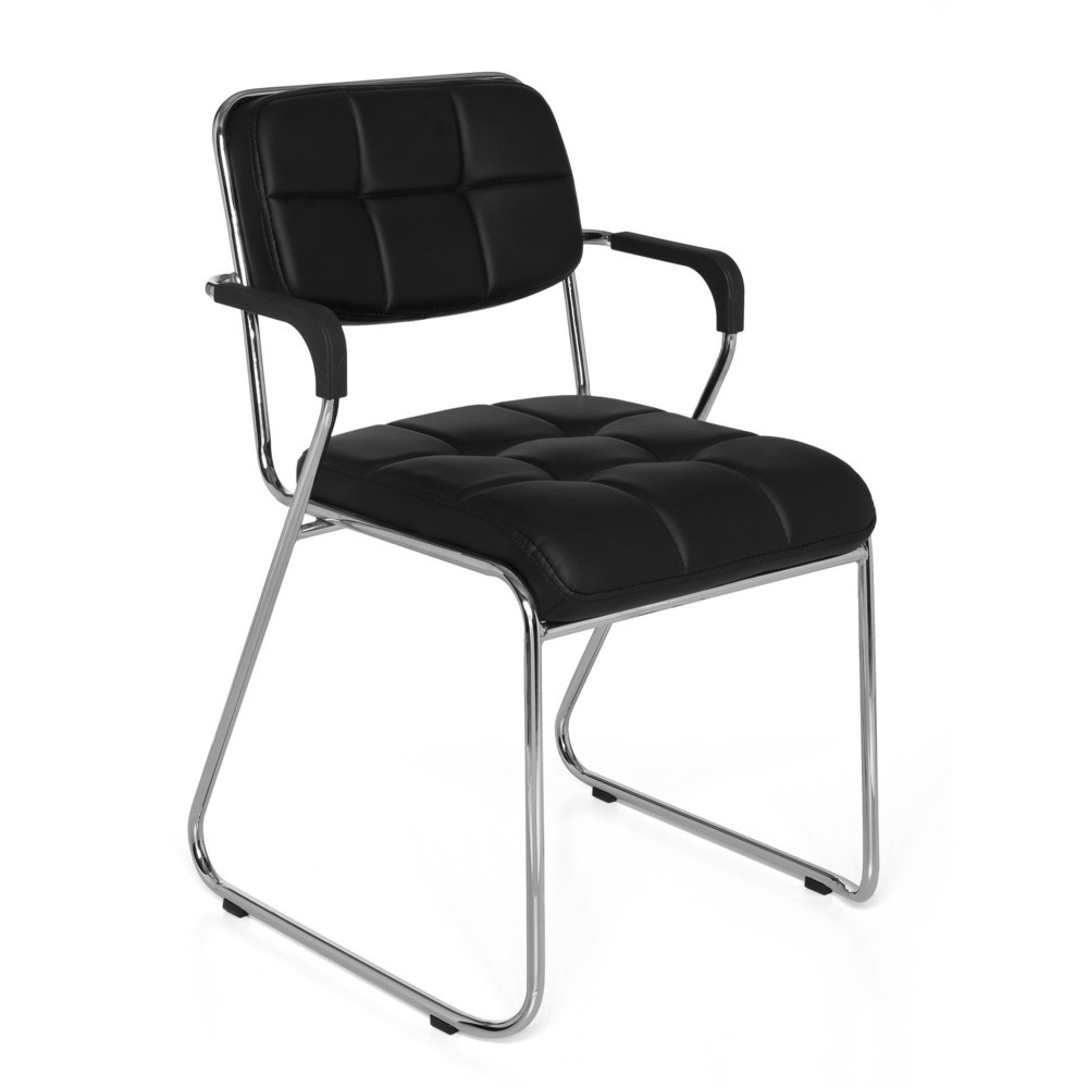 Numéro de l'image du produit 2: Chaise de conférence / chaise à patins hjh OFFICE/ ZANTA PU, noir