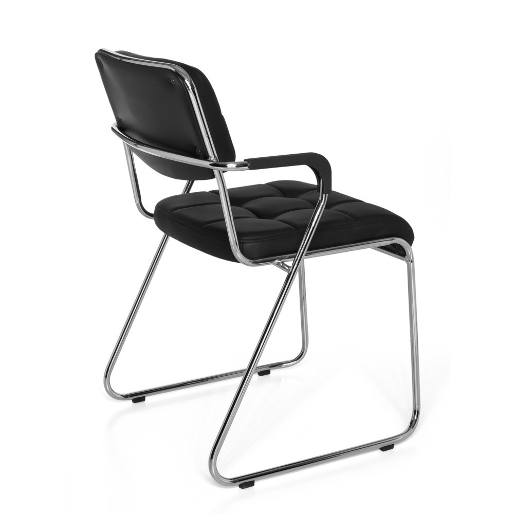 Numéro de l'image du produit 4: Chaise de conférence / chaise à patins hjh OFFICE/ ZANTA PU, noir
