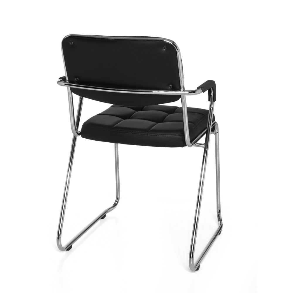 Numéro de l'image du produit 6: Chaise de conférence / chaise à patins hjh OFFICE/ ZANTA PU, noir
