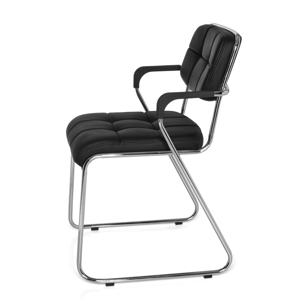 Numéro de l'image du produit 9: Chaise de conférence / chaise à patins hjh OFFICE/ ZANTA PU, noir