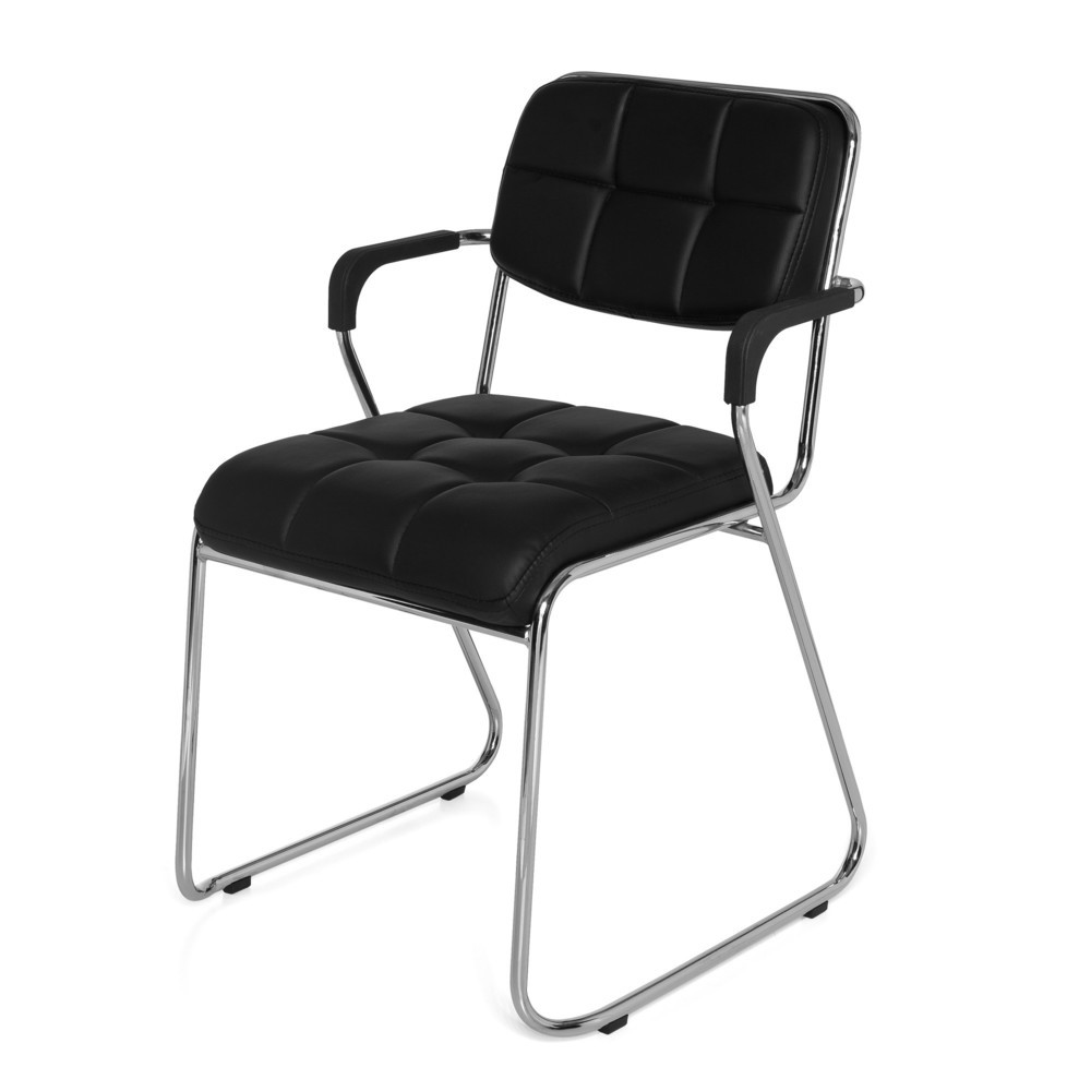 Numéro de l'image du produit 10: Chaise de conférence / chaise à patins hjh OFFICE/ ZANTA PU, noir