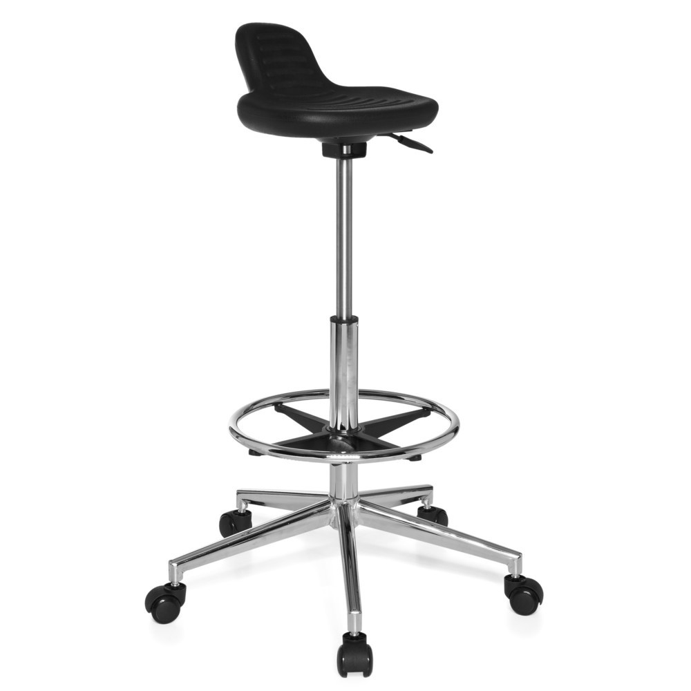 N° de l'image du produit 2 : Siège de travail / siège de bureau hjh OFFICE TOP WORK 3 similicuir, noir