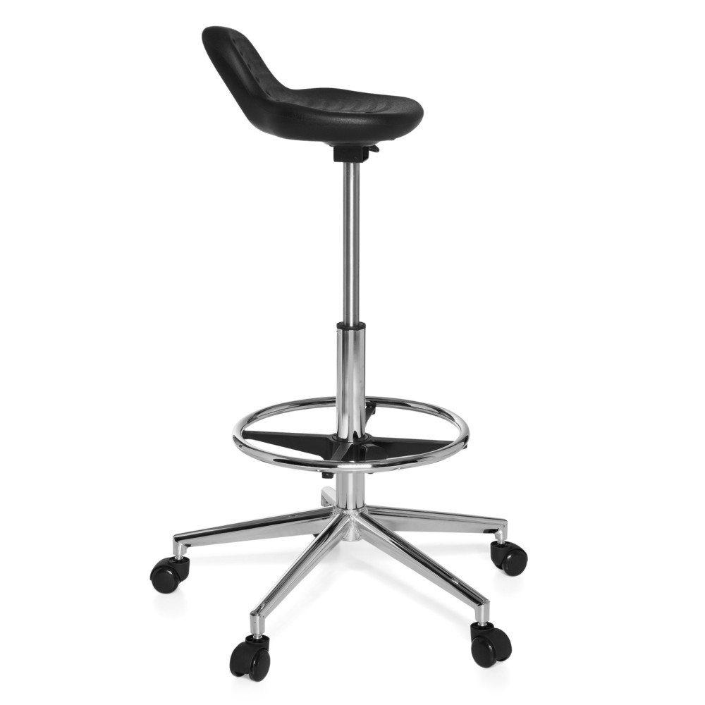 N° de l'image du produit 3 : Siège de travail / siège de bureau hjh OFFICE TOP WORK 3 similicuir, noir