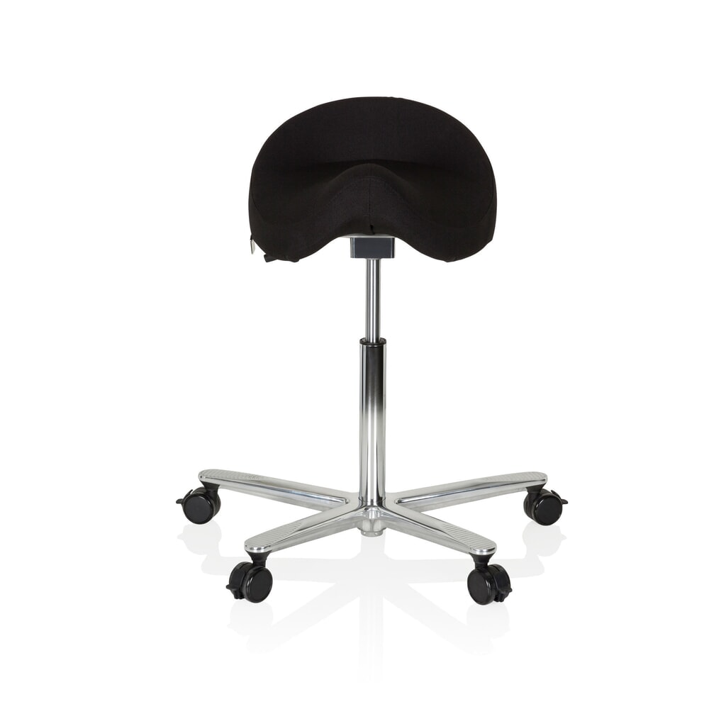 Siège de travail / tabouret de travail hjh OFFICE MOVE-TEC 3D PRO I tissu, noir Illustration du produit: Siège de travail / tabouret de travail hjh OFFICE MOVE-TEC 3D PRO I tissu, noir