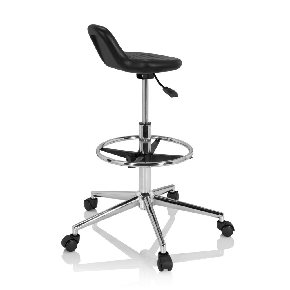 Numéro de l'image du produit 4: Siège de travail / tabouret de travail hjh OFFICE TOP WORK 3 I mousse rigide, noir