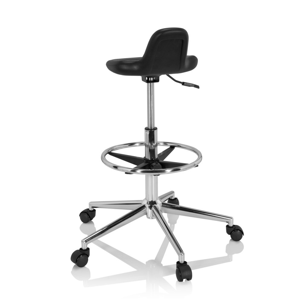 Numéro de l'image du produit 6: Siège de travail / tabouret de travail hjh OFFICE TOP WORK 3 I mousse rigide, noir