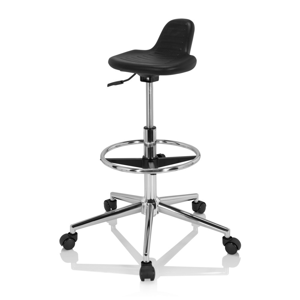 Numéro de l'image du produit 9: Siège de travail / tabouret de travail hjh OFFICE TOP WORK 3 I mousse rigide, noir