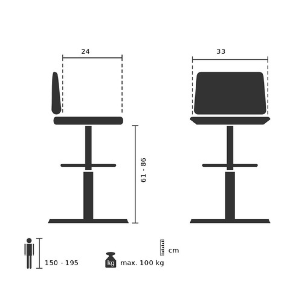 Numéro de l'image du produit 11: Siège de travail / tabouret de travail hjh OFFICE TOP WORK 3 I mousse rigide, noir