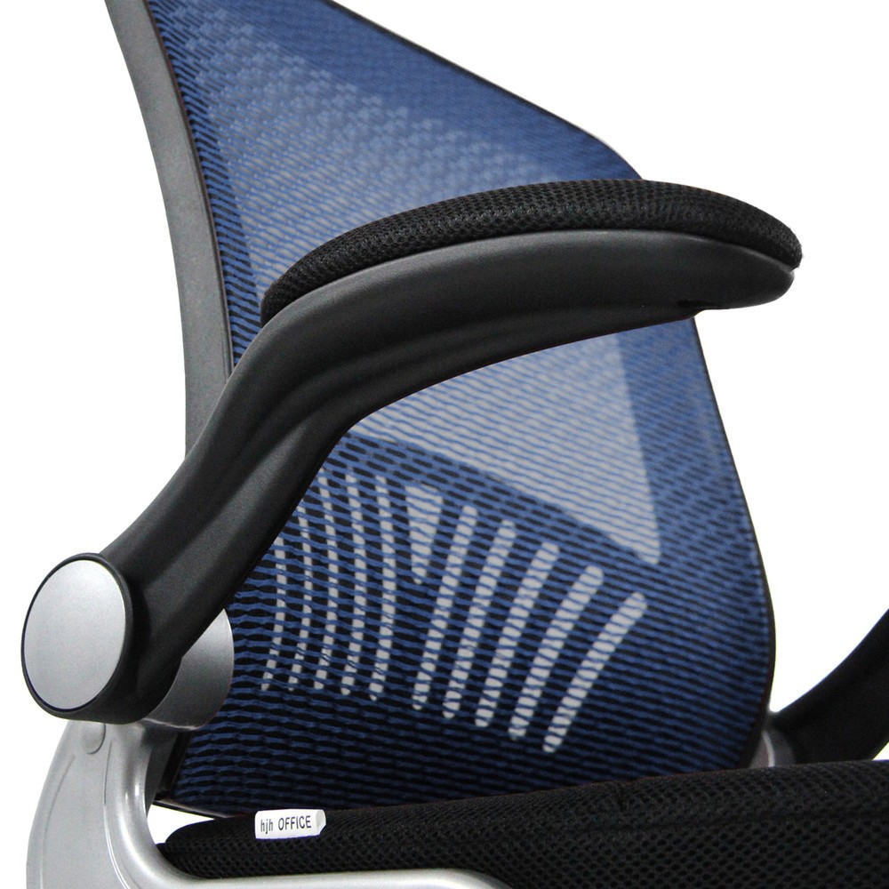 Numéro de l'image du produit 3: Chaise-visiteur / chaise de conférence hjh OFFICE FLYER PRO V maille, noir/bleu