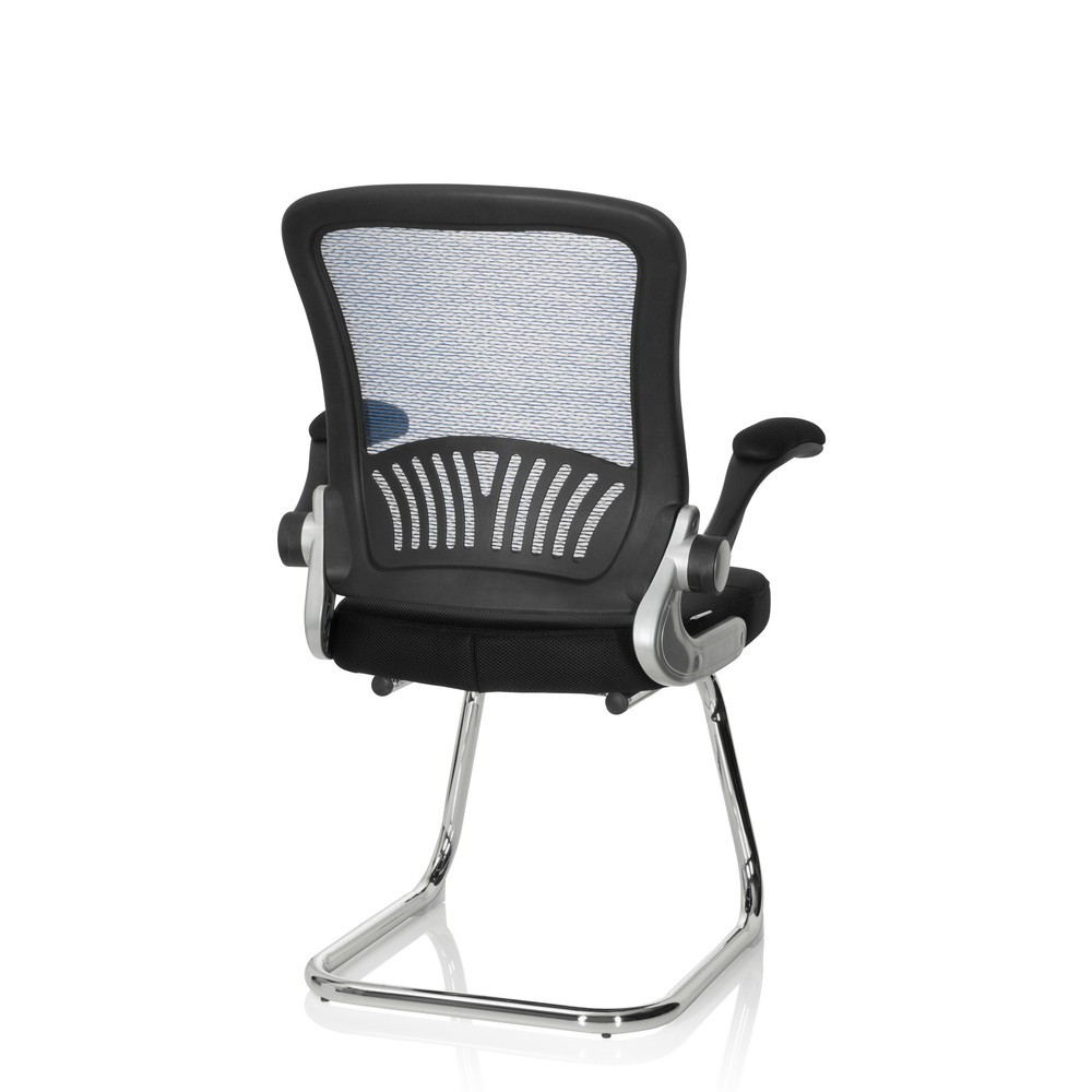Numéro de l'image du produit 8: Chaise-visiteur / chaise de conférence hjh OFFICE FLYER PRO V maille, noir/bleu