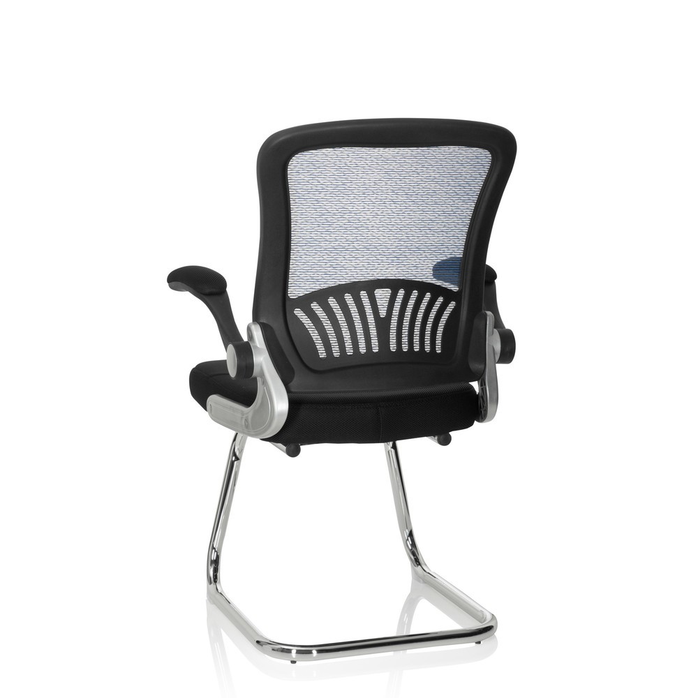 Numéro de l'image du produit 9: Chaise-visiteur / chaise de conférence hjh OFFICE FLYER PRO V maille, noir/bleu